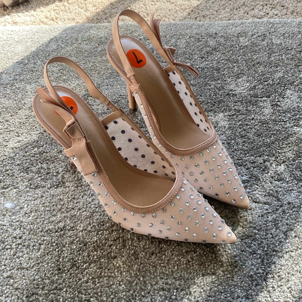 Rhinestone Pumps